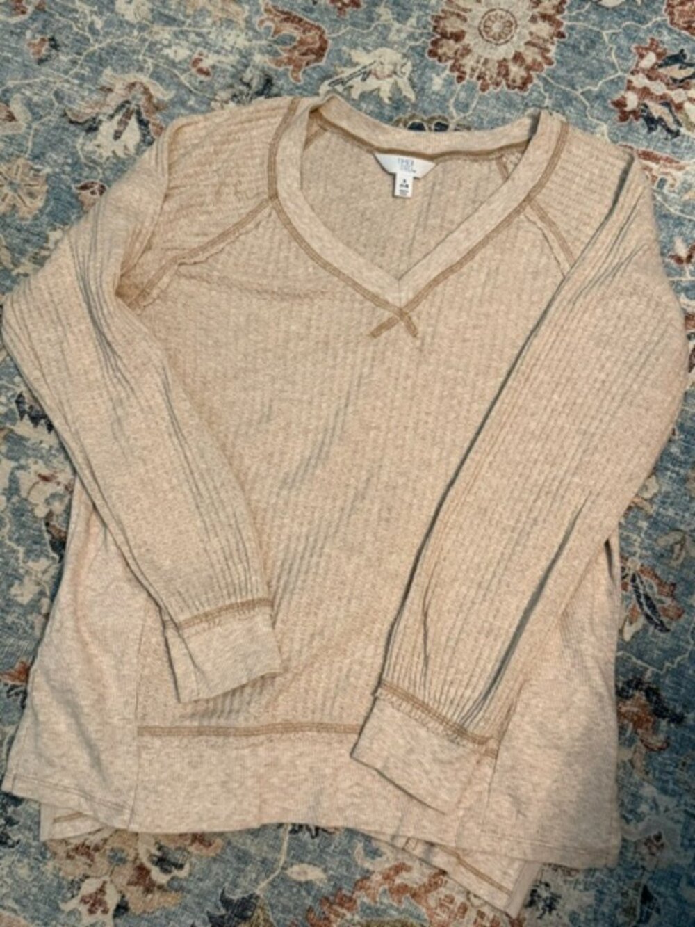 (4 for $20) Time and Tru Waffle Knit Top - Small - EUC